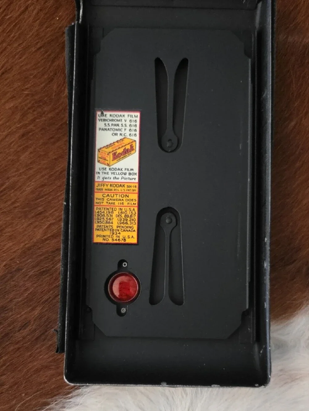 Kodak Jiffy Six-16 Box Camera in Black with Silver Accents
